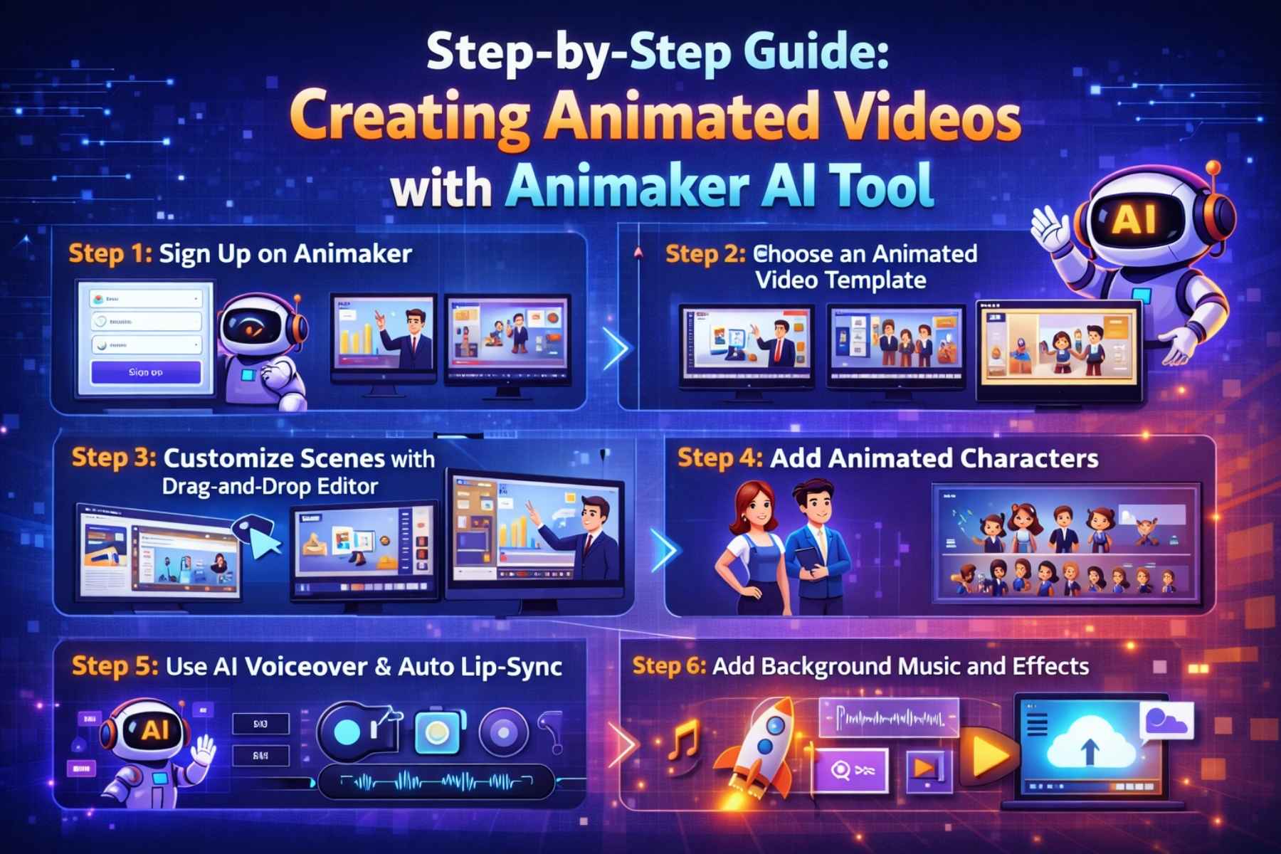 Step-by-Step Guide: Creating Animated Videos with Animaker AI Tool