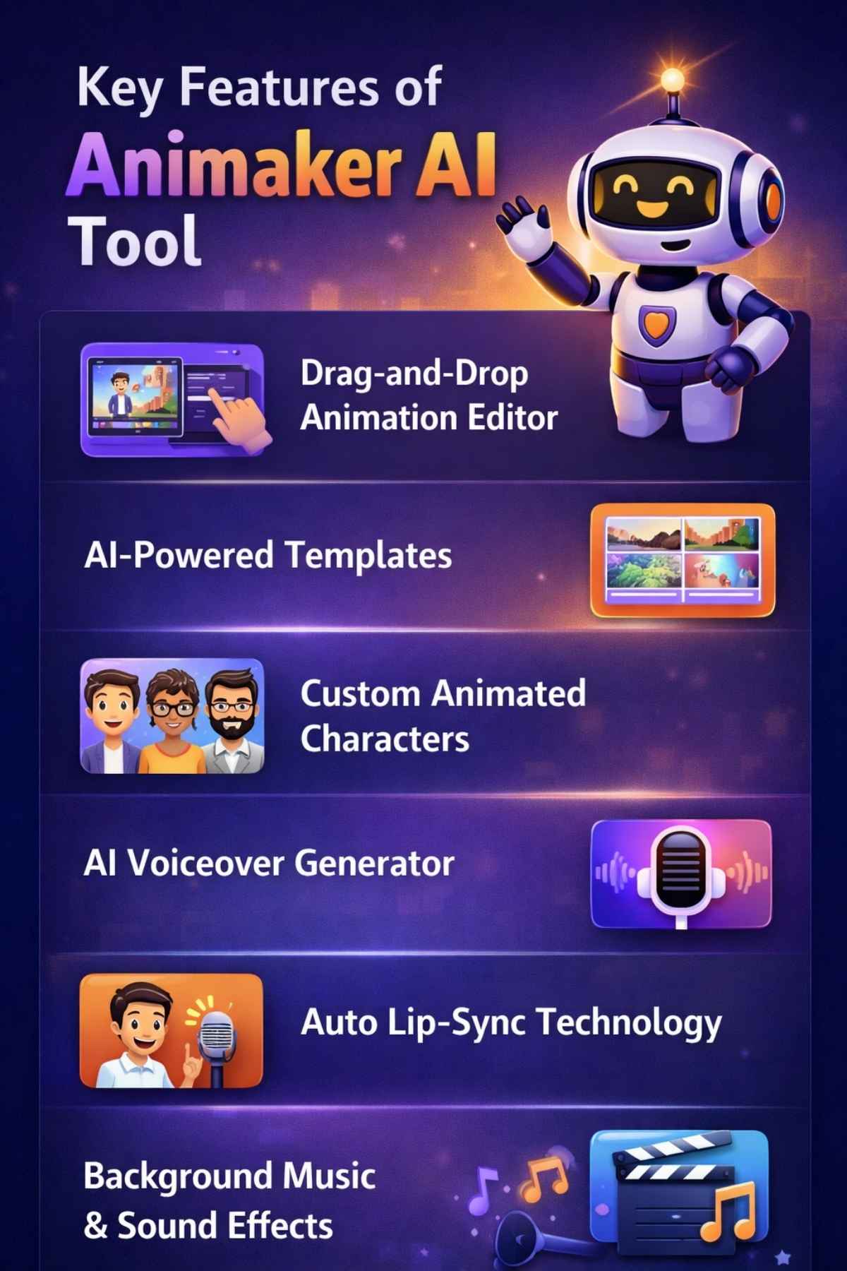 Key Features of Animaker AI Tool