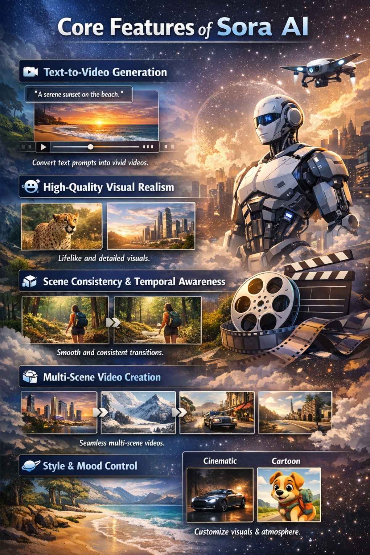 Core Features of Sora AI
