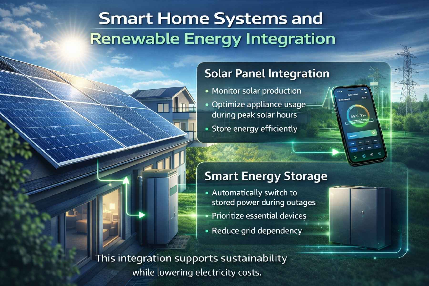 Smart Home Systems and Renewable Energy Integration