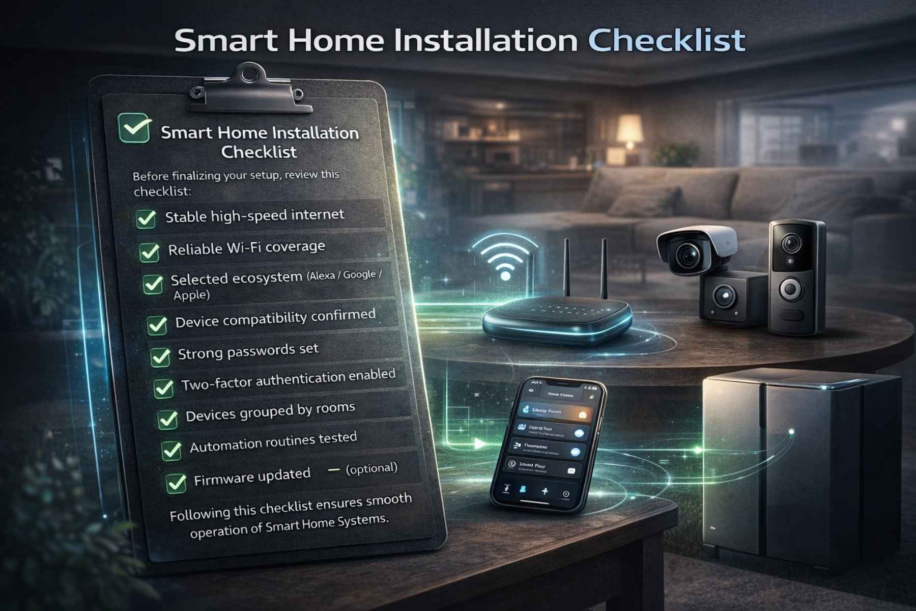 Smart Home Installation Checklist