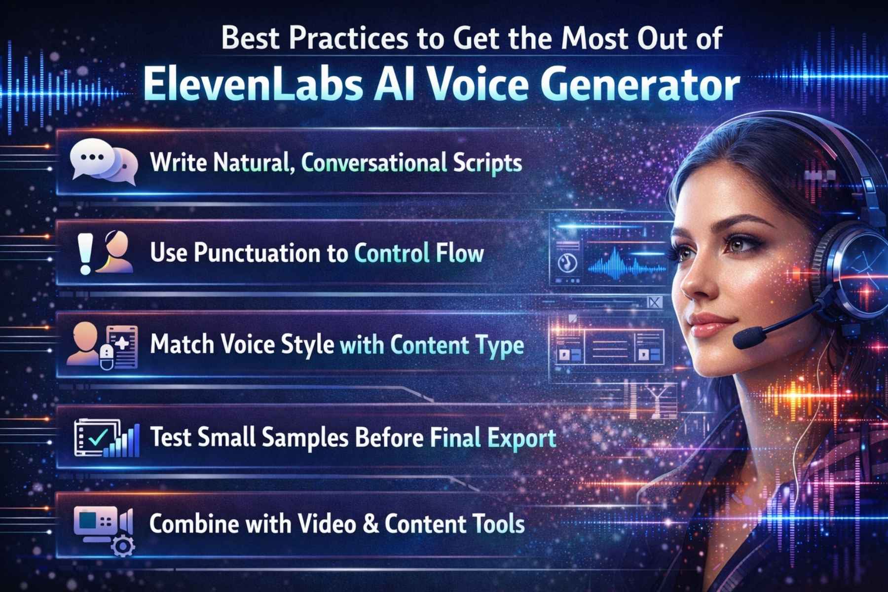 Best Practices to Get the Most Out of ElevenLabs AI Voice Generator
