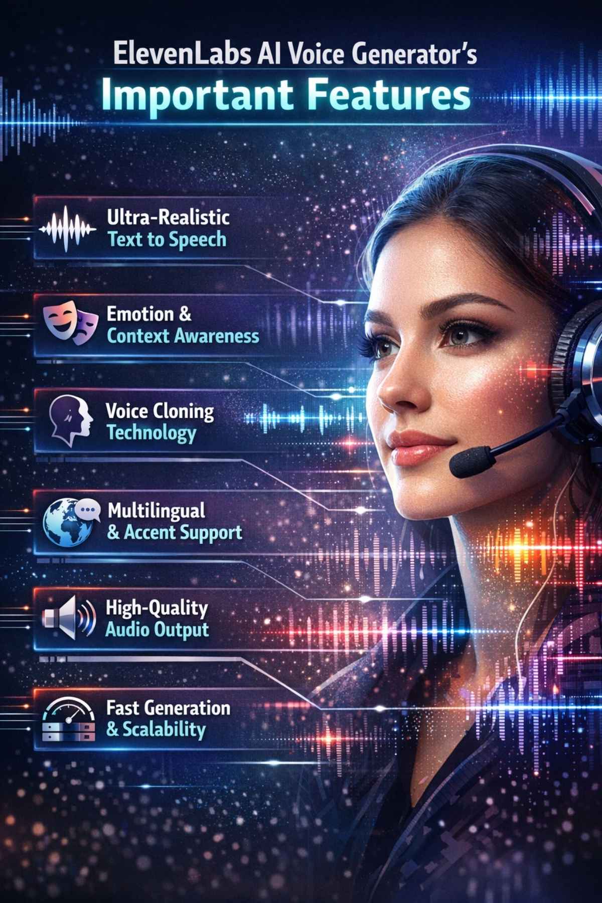 ElevenLabs AI Voice Generator's Important Features (Detailed Analysis)