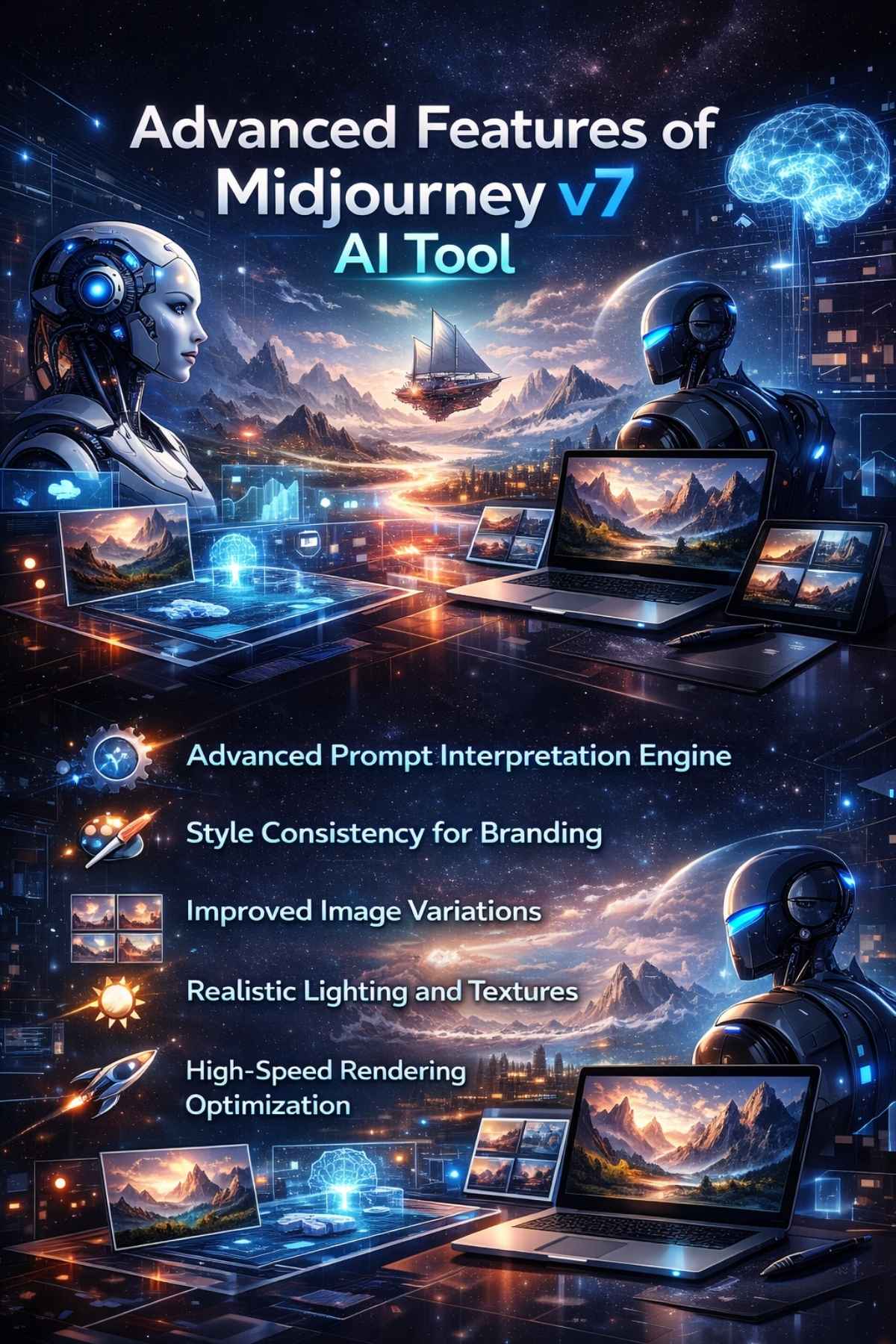 Advanced Features of Midjourney v7 AI Tool