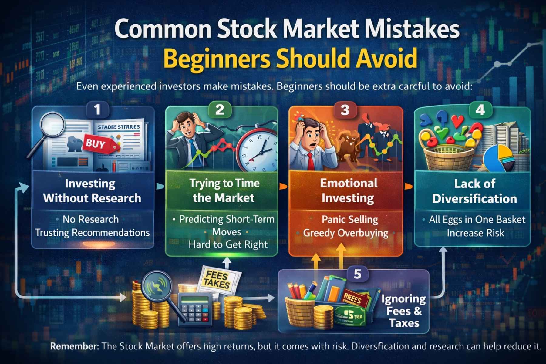 Common Stock Market Mistakes Beginners Should Avoid