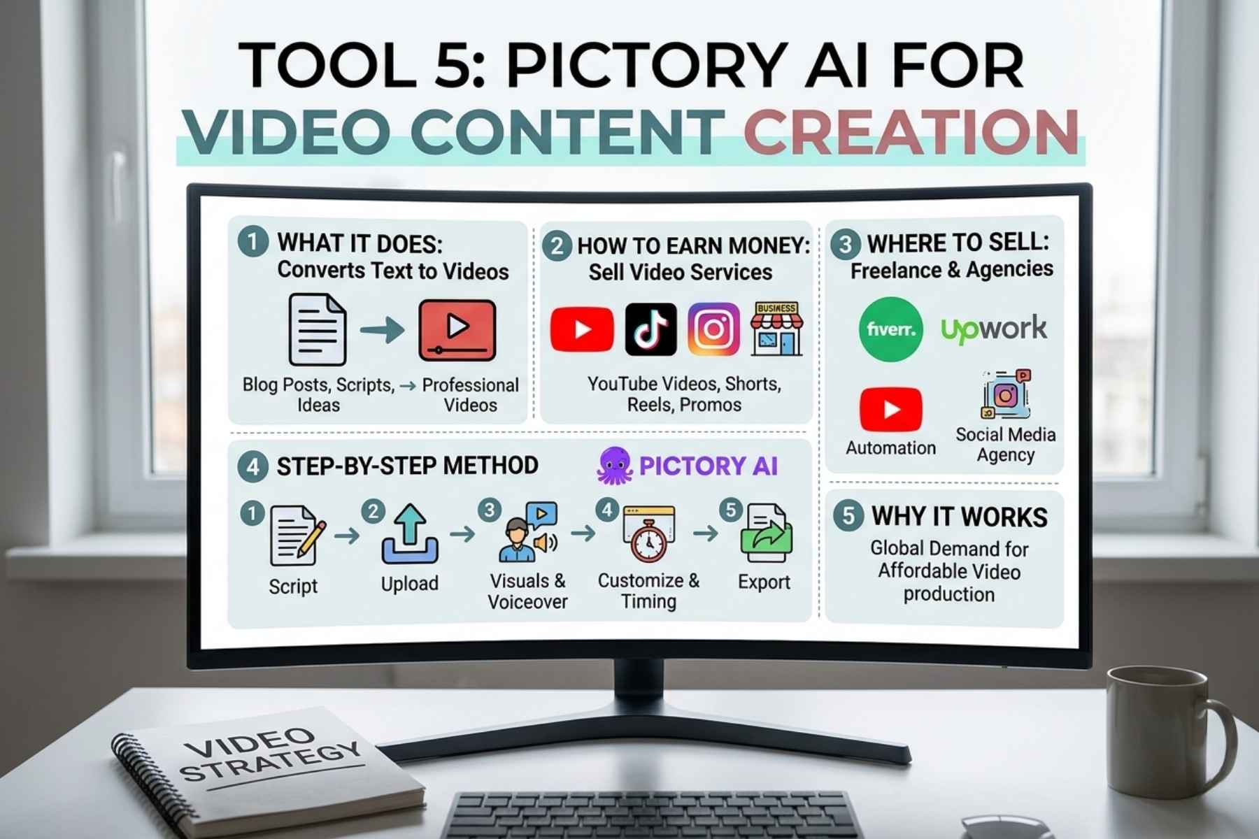 Tool 5: Pictory AI for Video Content Creation