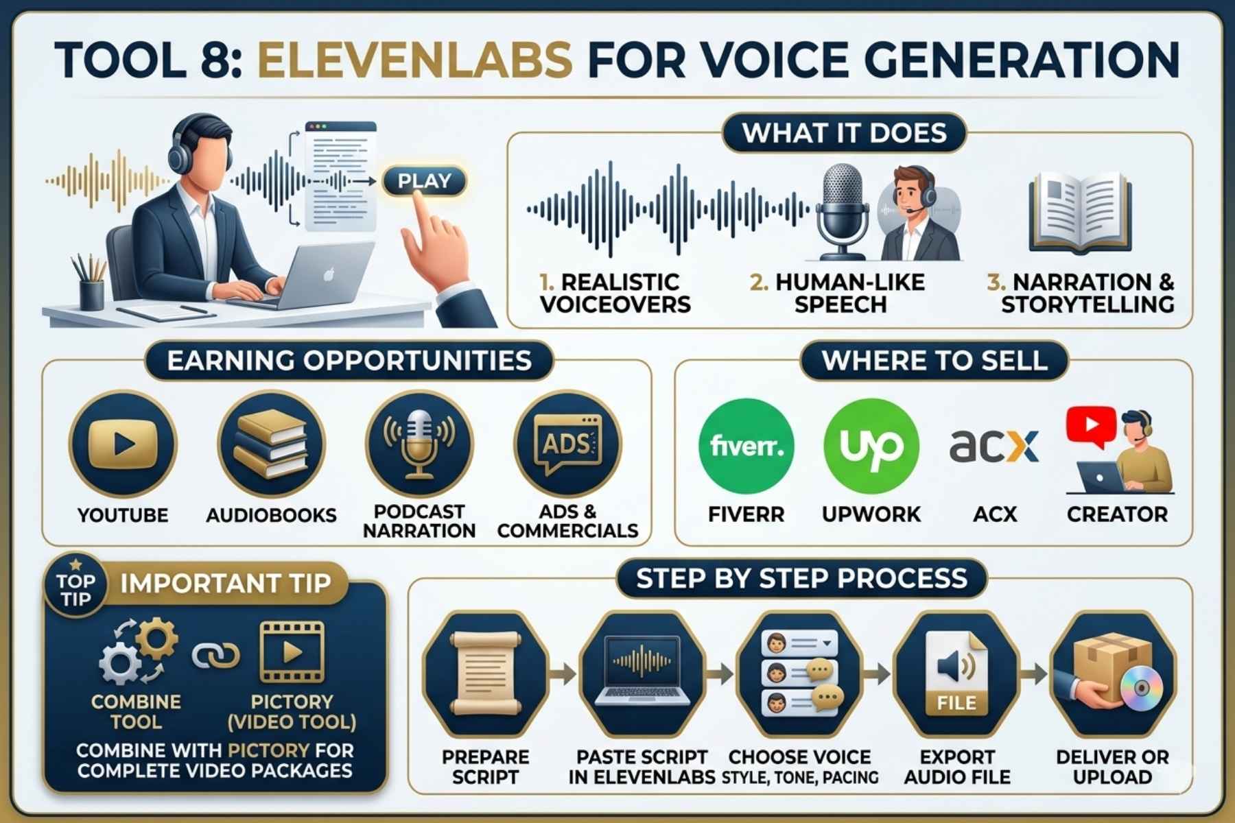 Tool 8: ElevenLabs for Voice Generation