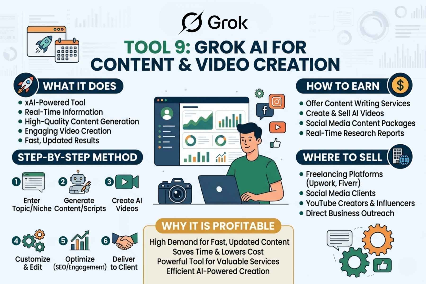 Tool 9: Grok AI for Content and Video Creation