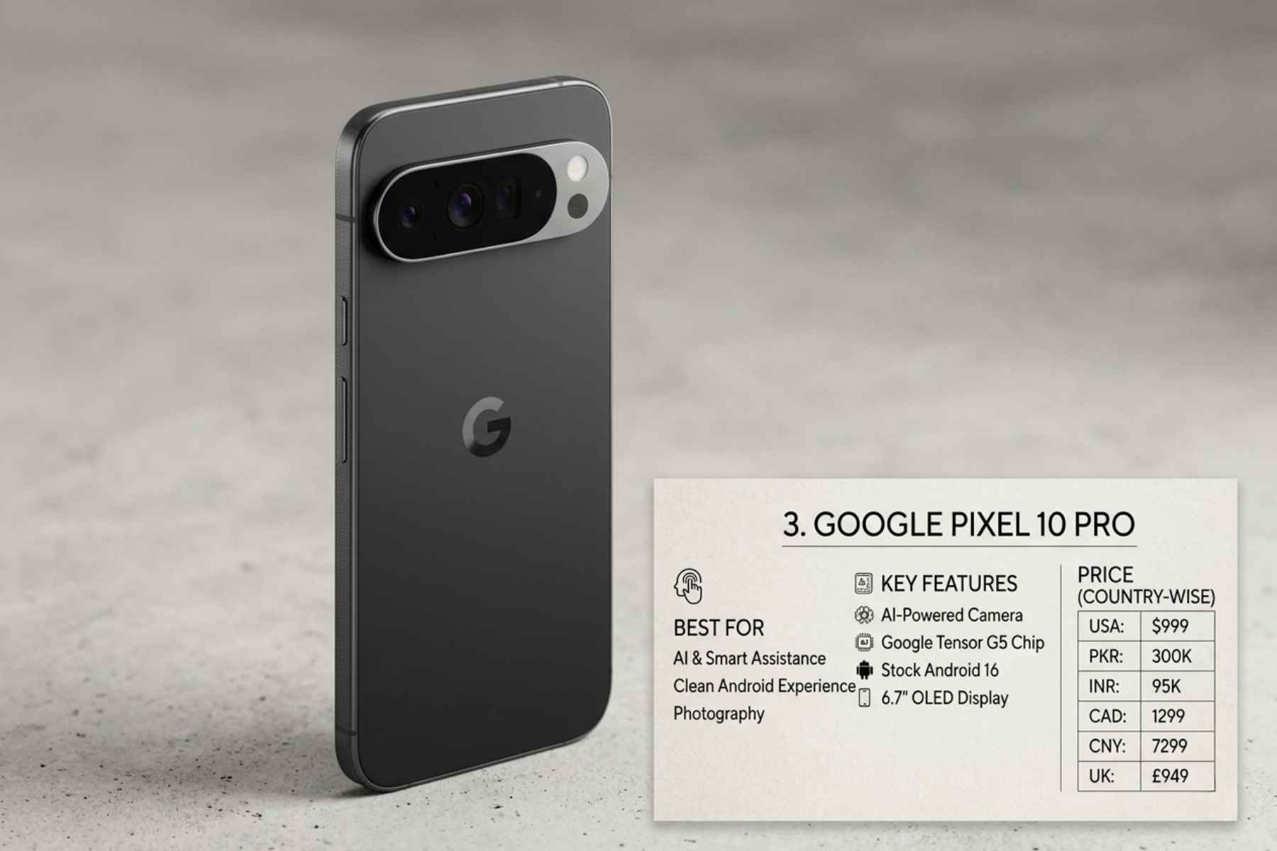 3. Google Pixel 10 Pro
