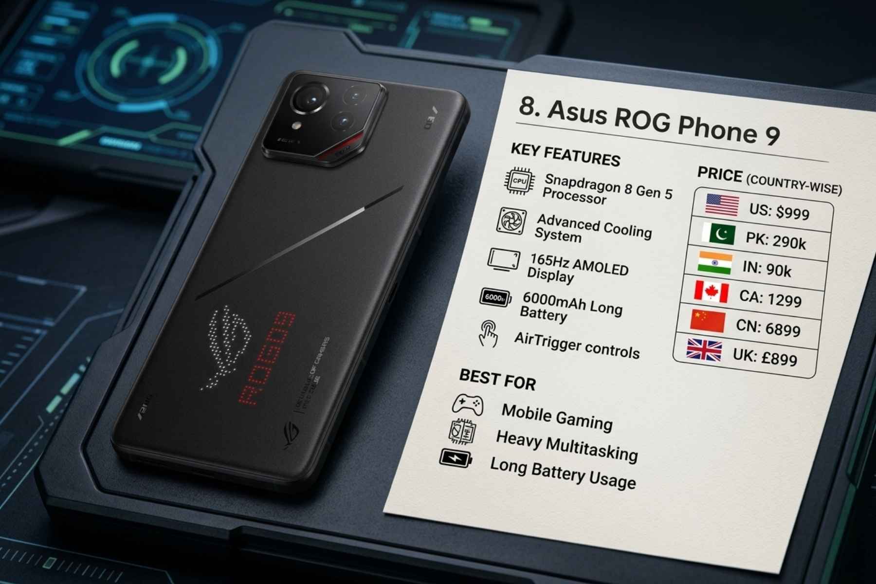 8. Asus ROG Phone 9