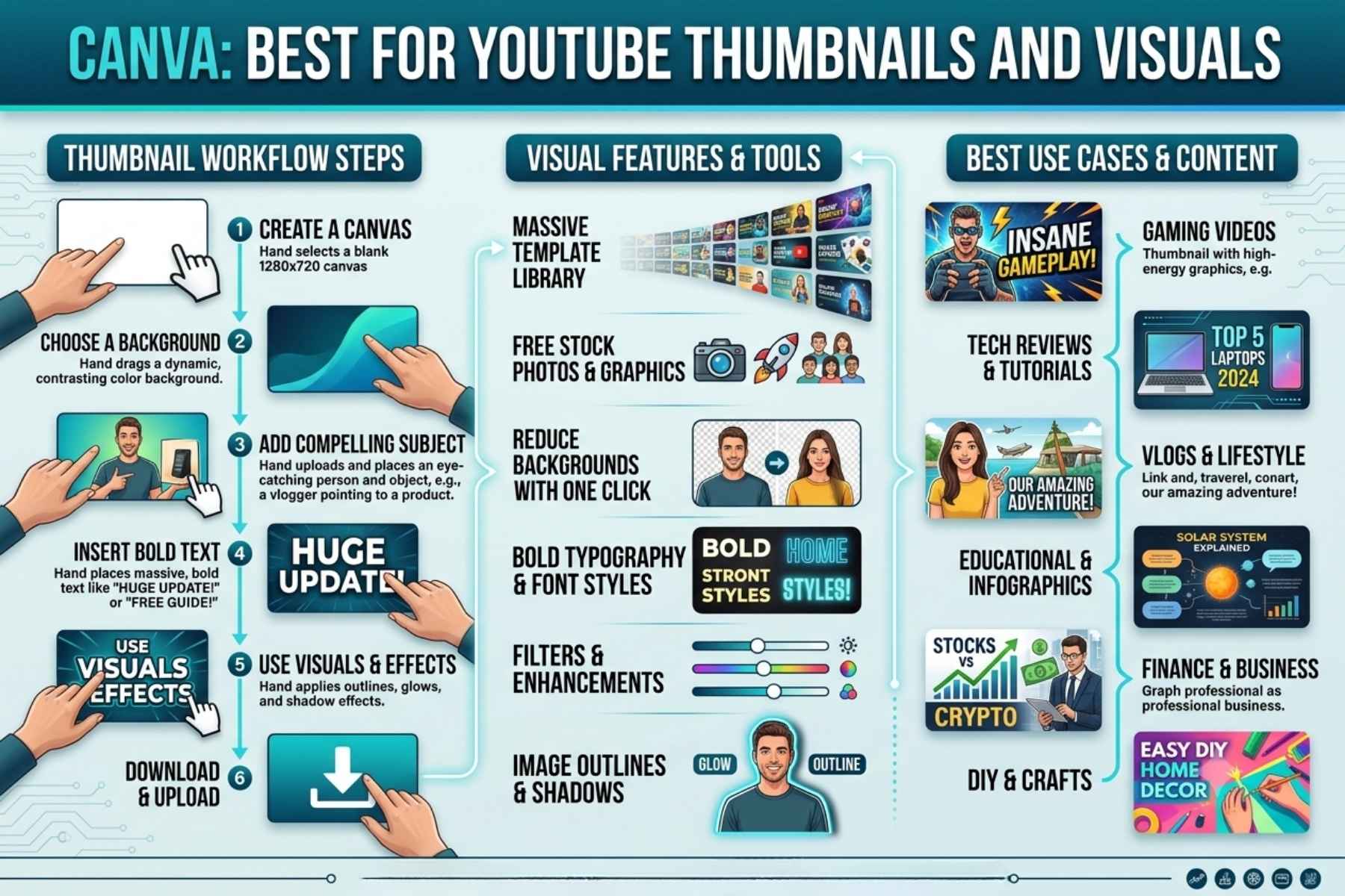 4. Canva: Best for YouTube Thumbnails and Visuals