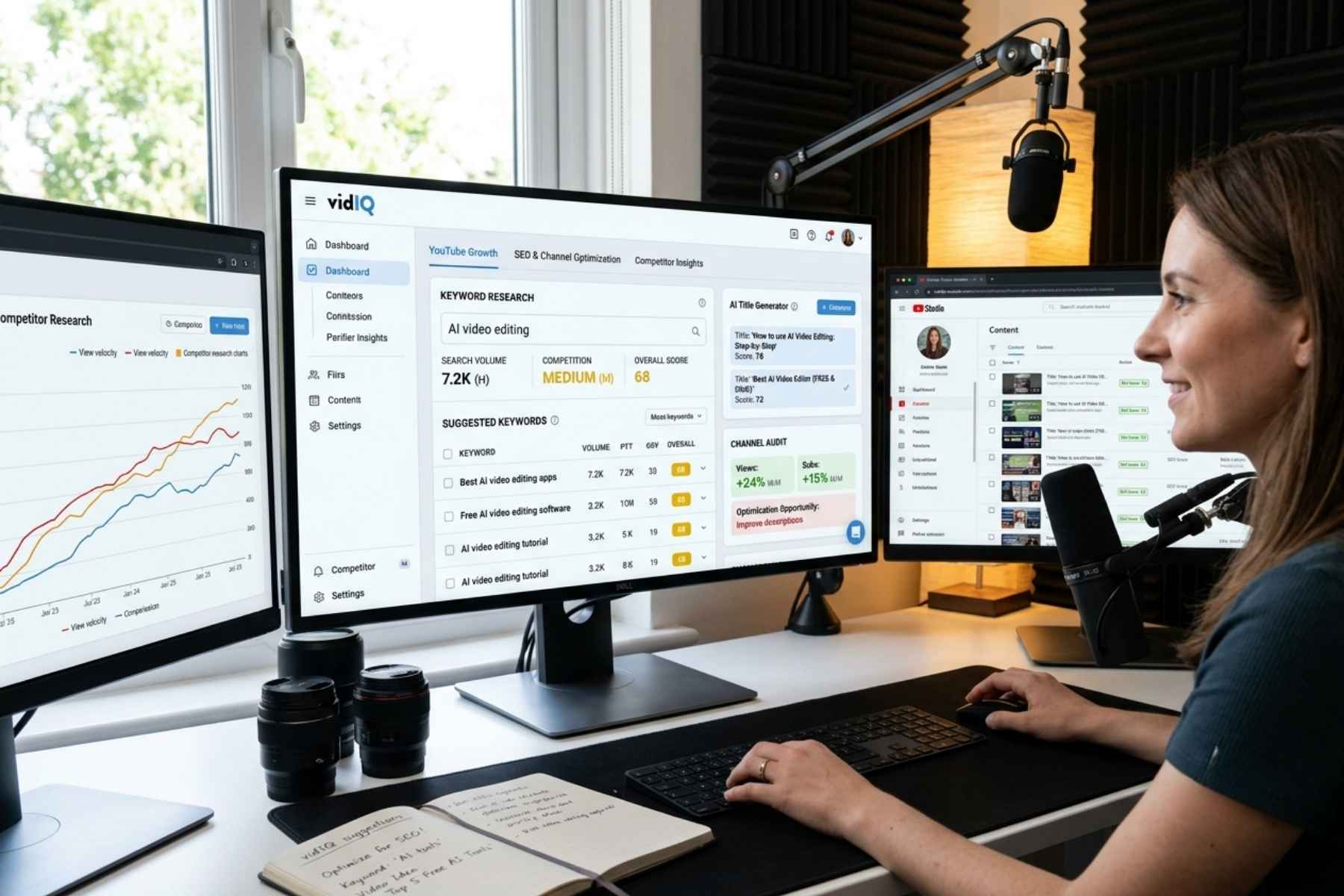7. vidIQ: Best for YouTube SEO and Channel Research