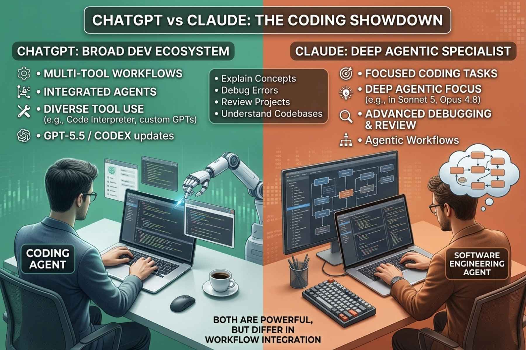 ChatGPT vs Claude for Coding